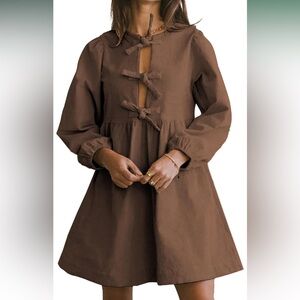 Elegant Brown Dress